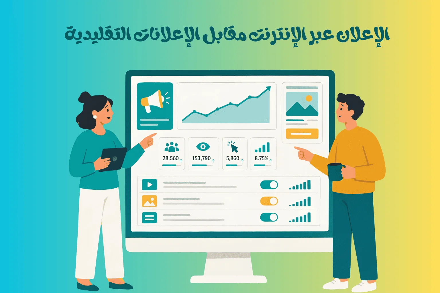 الإعلان عبر الإنترنت مقابل الإعلانات التقليدية